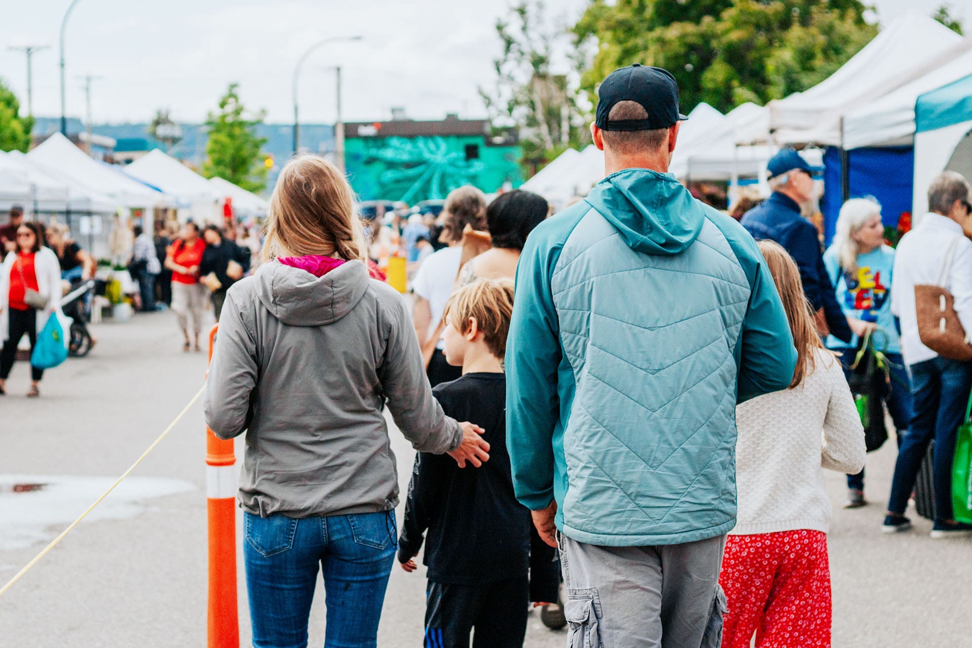 Family at Skeena Valley Farmers Market