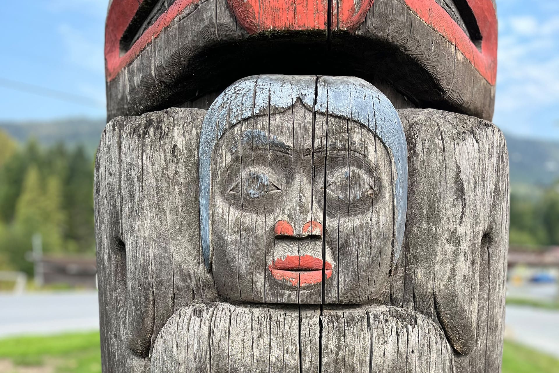 Totem Pole at Coast Mountain College