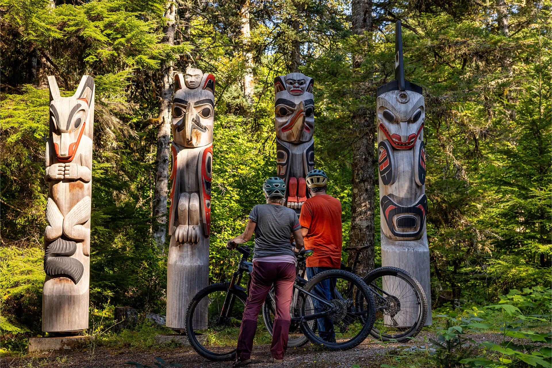 Totem Poles at Kitselas Canyon