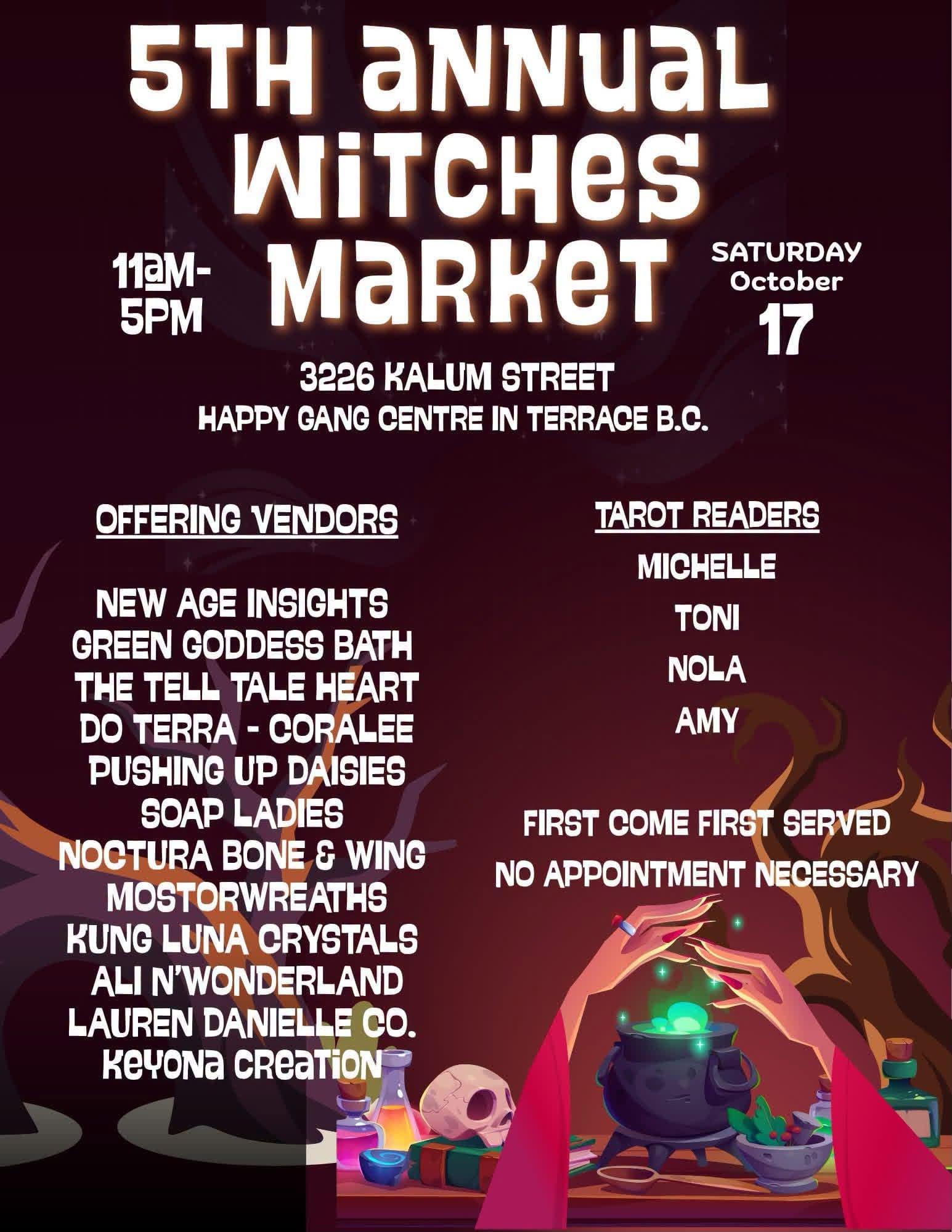 5th Annual Witches Market Poster