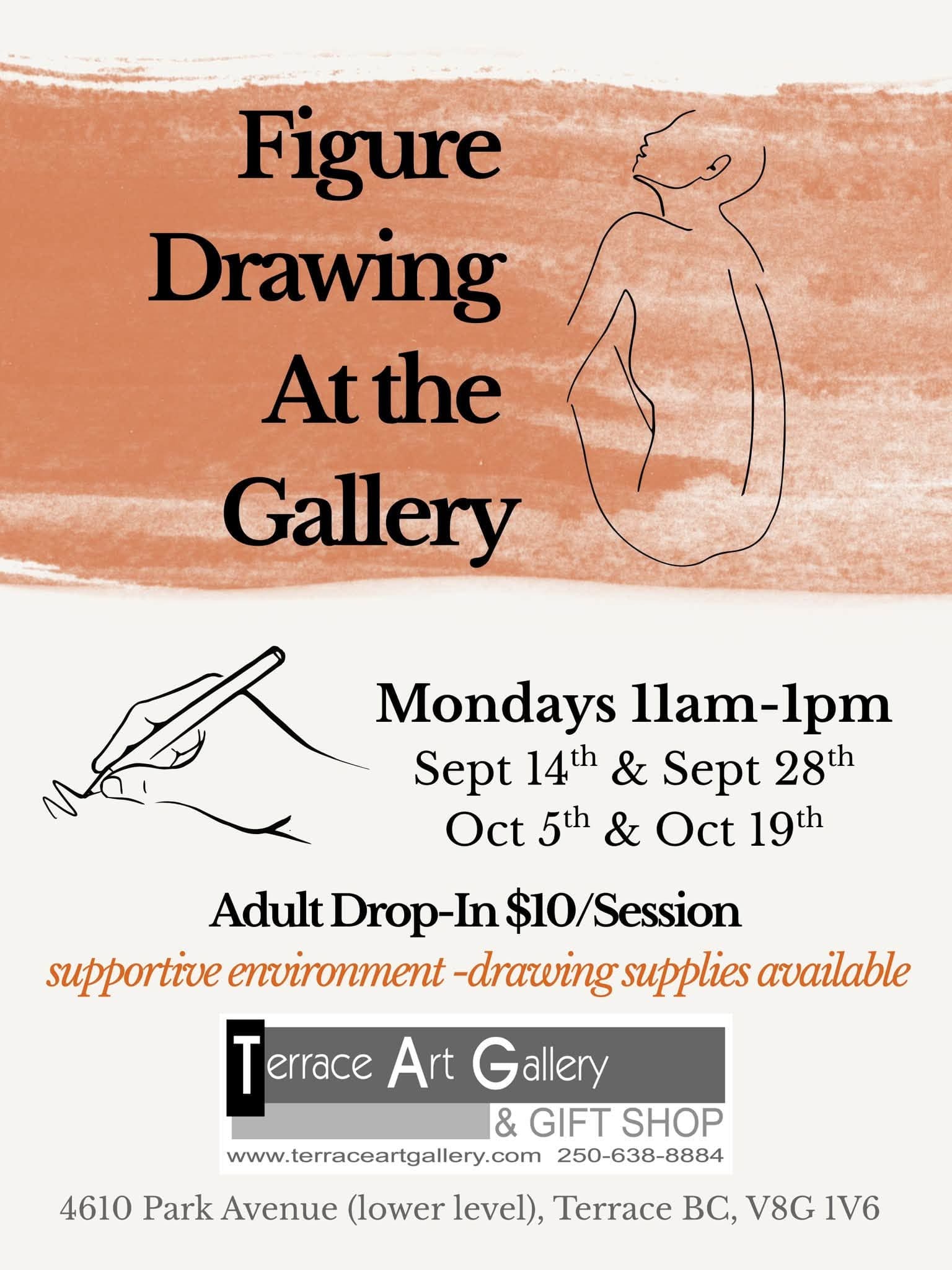 Figure Drawing at the Gallery Poster