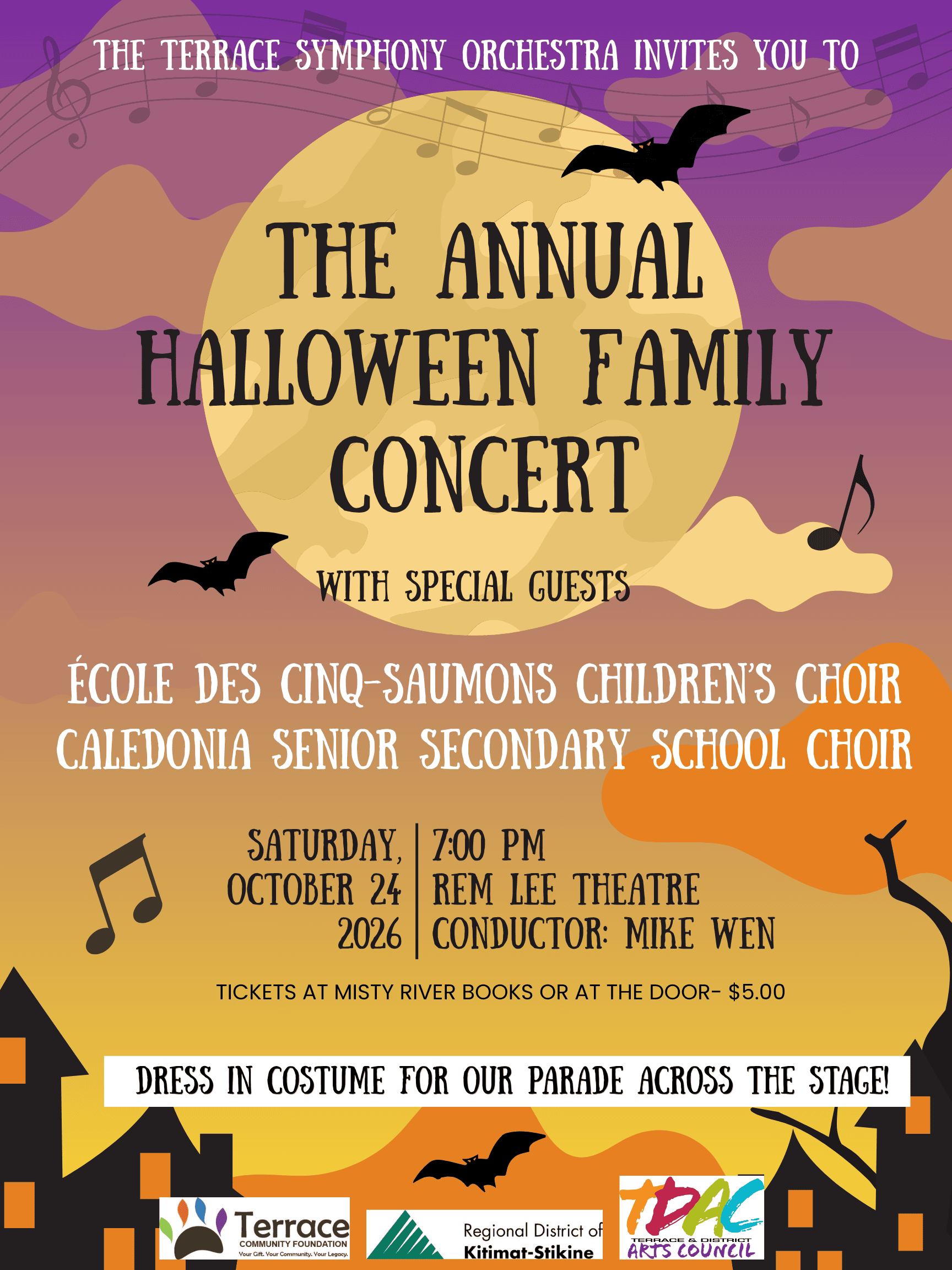 Annual Halloween Family Concert Poster