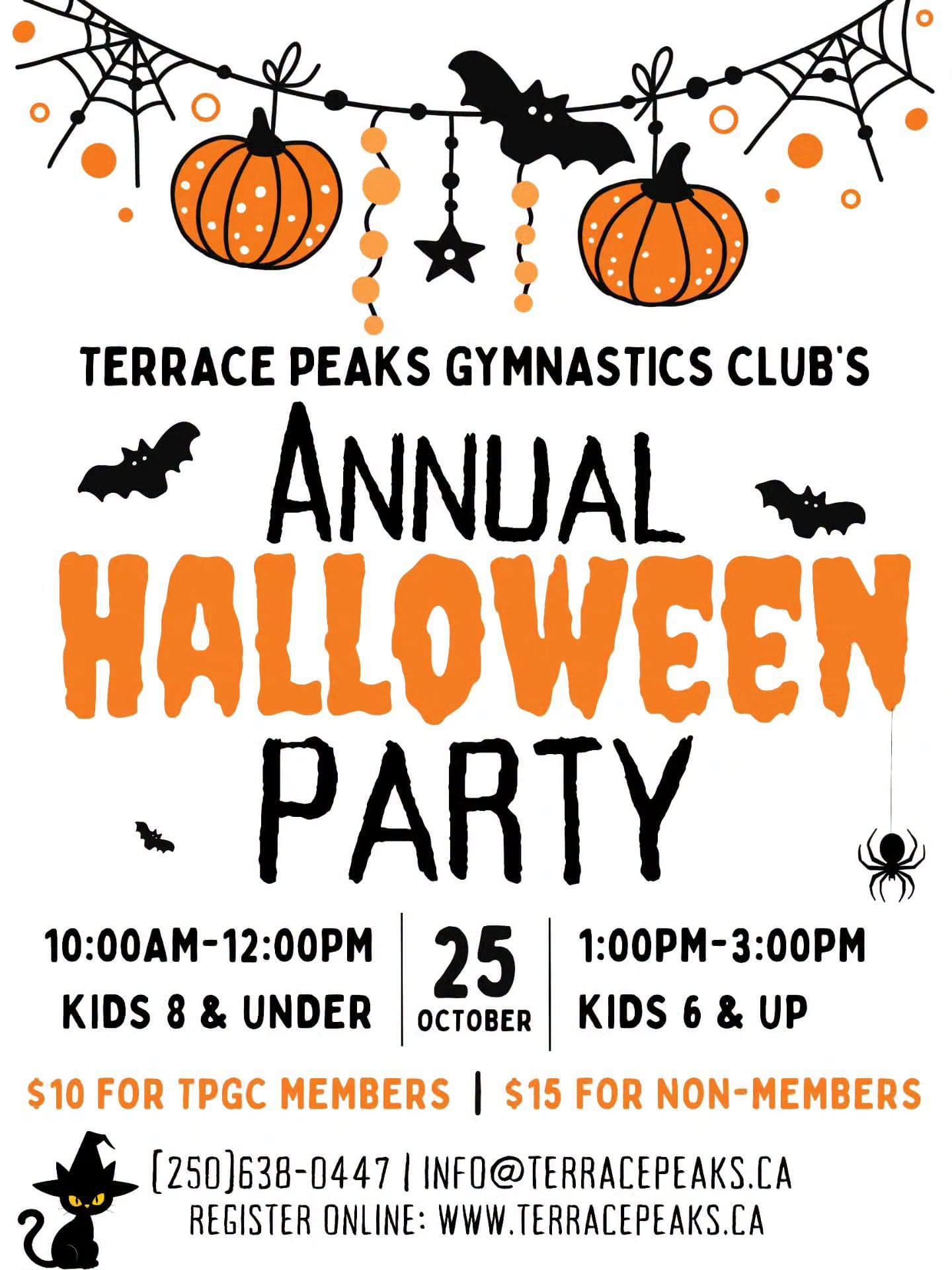 2026 Terrace Peaks Halloween Party Poster